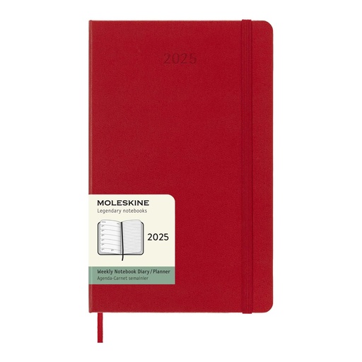 Moleskine hard cover 12 month weekly L planner