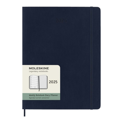 Moleskine soft cover 12 month weekly XL planner