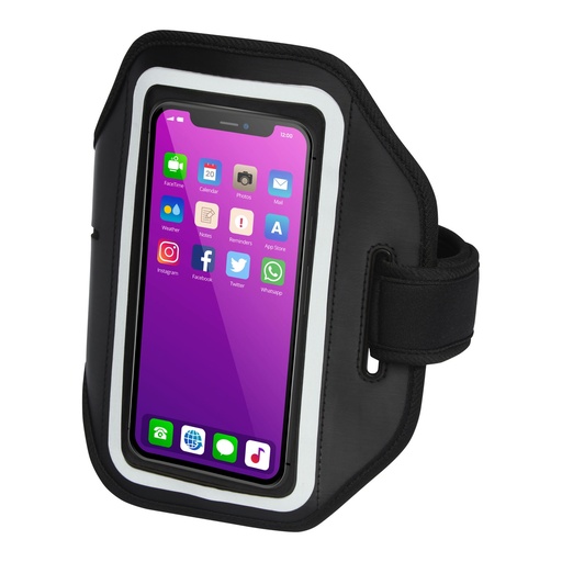 [12500090] Haile reflective smartphone bracelet with transparent cover