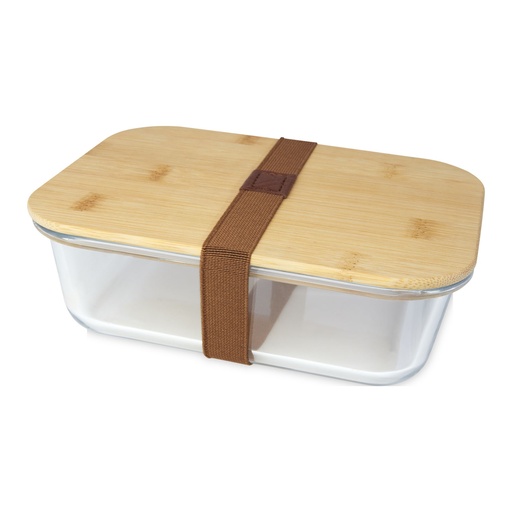 [11327606] Roby glass lunch box with bamboo lid