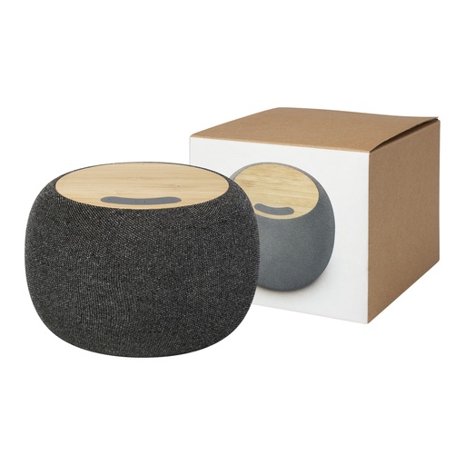 [12431806] Ecofiber bamboo/RPET Bluetooth® speaker and wireless charging pad