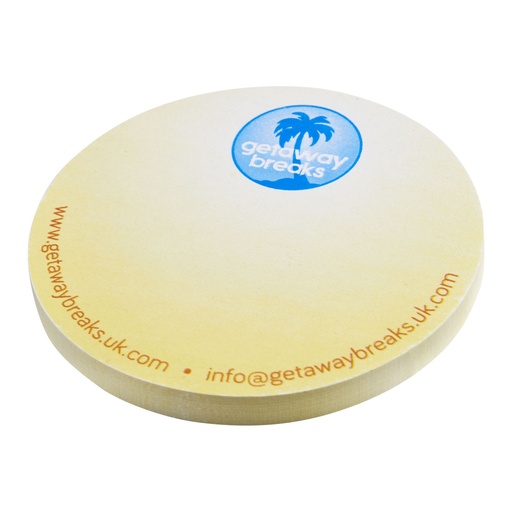 [21018401] Sticky-Mate® circle-shaped recycled sticky notes
