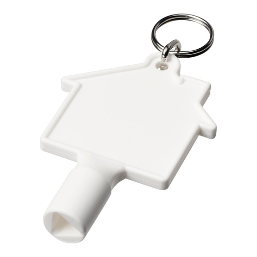 Maximilian house-shaped recycled utility key keychain
