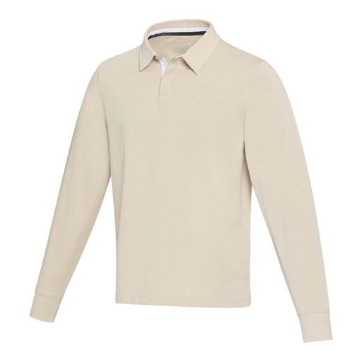 Clyde unisex organic rugby polo sweatshirt