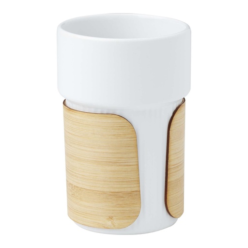 Fika 340 ml tumbler with bamboo sleeve