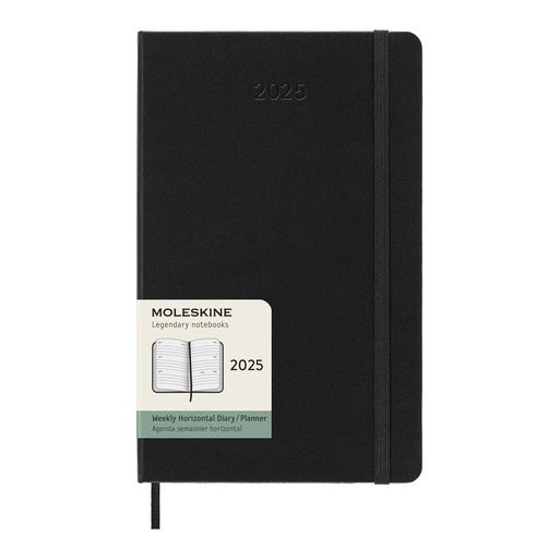 [10794190] Moleskine horizontal hard cover 12 month L weekly planner