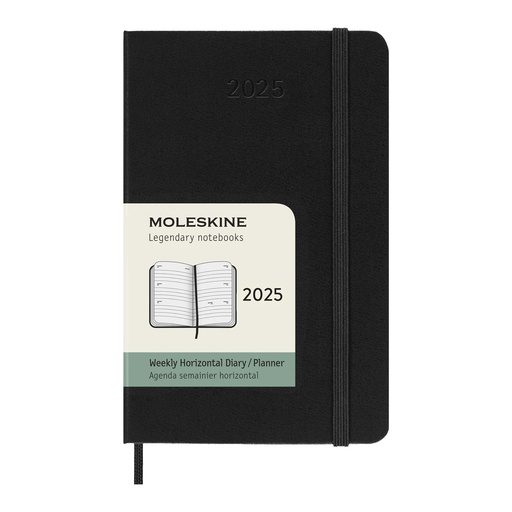 [10794490] Moleskine horizontal hard cover 12 month PK weekly planner