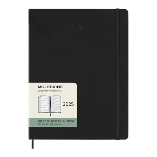[10795090] Moleskine hard cover 12 month XL weekly planner