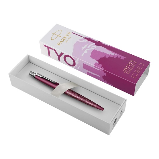 Parker Jotter SE Global Icons colour trim ballpoint pen (blue ink)