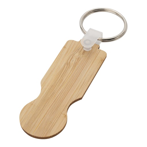 [10459306] Ronan bamboo trolley keychain