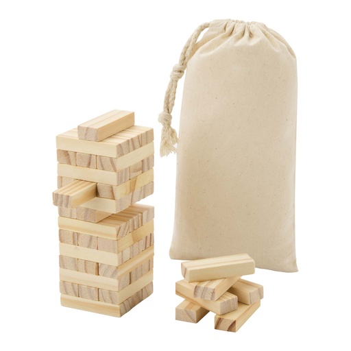 [10461206] Jumble wooden toppling tower game
