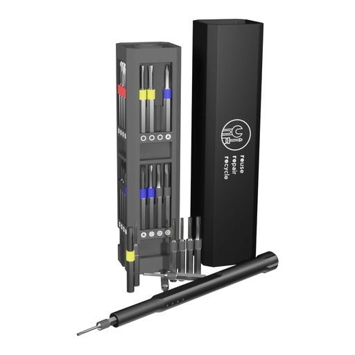 [2PX17090] SCX.design T20 30-piece screwdriver and repair set in aluminium case