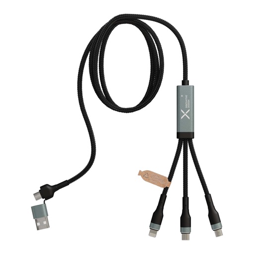 [2PX17182] SCX.design C53 100W 5-in-1 rPET ultra fast charging cable