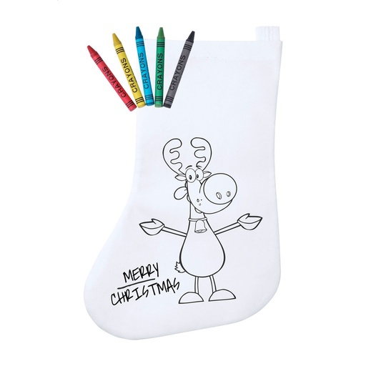 [AP781112] Colouring Christmas Stocking