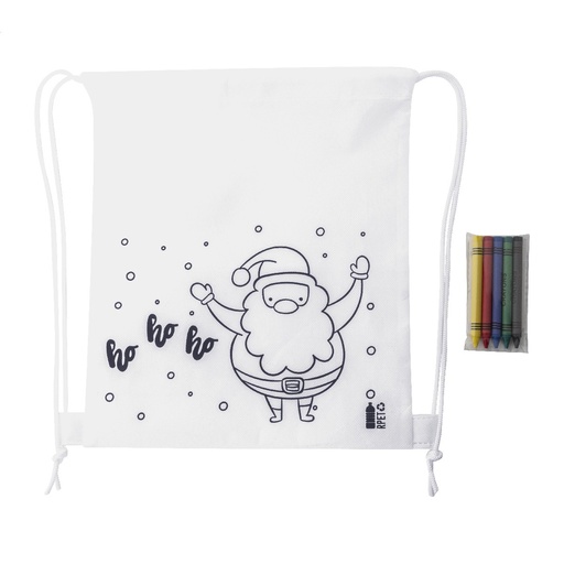 [AP800036] Colouring Christmas Drawstring Bag