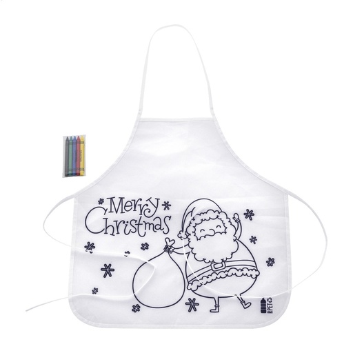 [AP800040] Colouring Christmas Apron for Kids