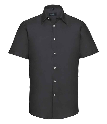 Russell Athletic Collection Short Sleeve Tailored Oxford Shirt