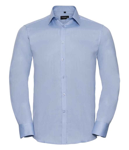 Russell Athletic Collection Long Sleeve Herringbone Shirt