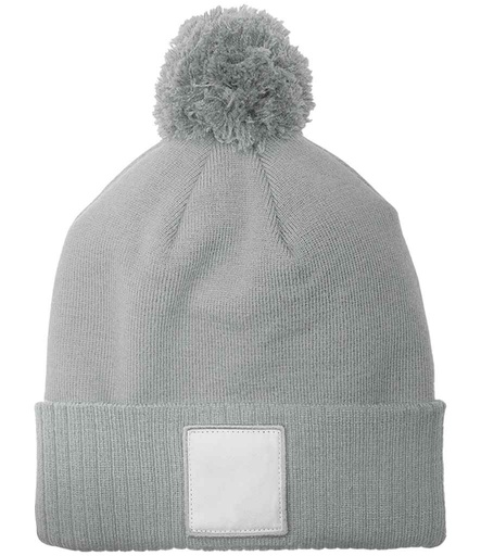 Beechfield Appliqué Patch Pom Beanie