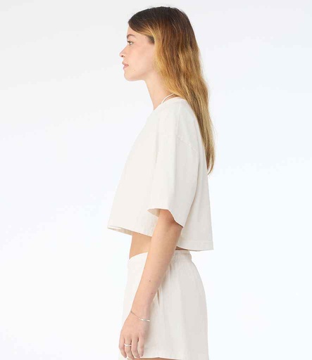 Bella Ladies Heavyweight Washed Cropped T-Shirt