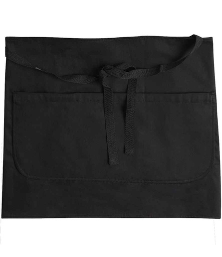 [DE123 BLK] Dennys Bar Apron with Pocket