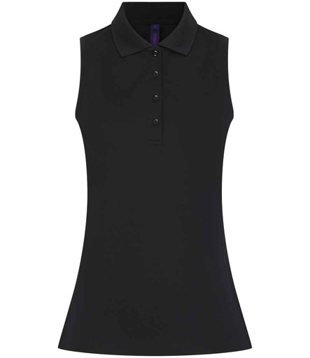 Henbury Ladies Sleeveless Coolplus® Polo Shirt