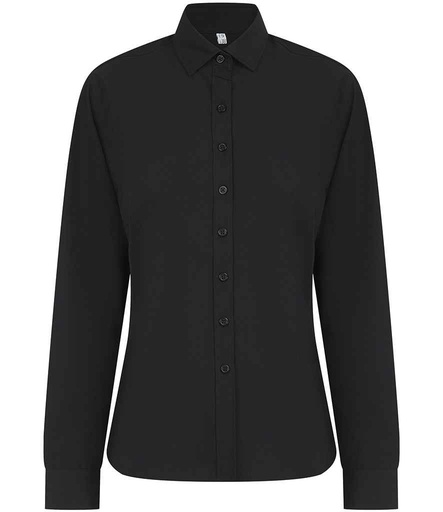 Henbury Ladies Long Sleeved Cotton Feel Coolplus® Shirt