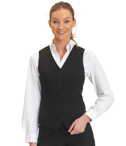 [JA021 BLK] Joseph Alan Ladies Waistcoat