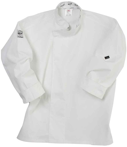 [LE001 WHI] Le Chef Long Sleeve Academy Tunic