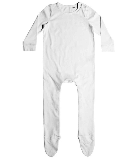 [LW650T WHI] Larkwood Organic Baby Sleepsuit