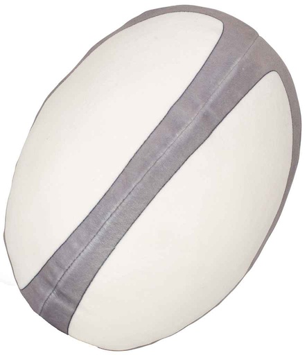 [MM584 WH/GY] Mumbles Zippie Rugby Ball