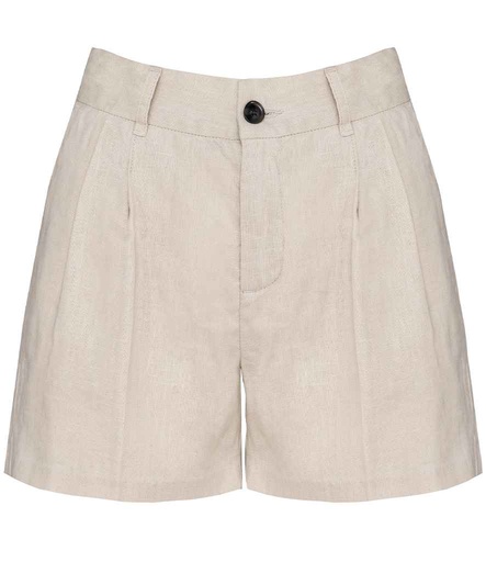 Spasso Ladies Linen Bermuda Shorts