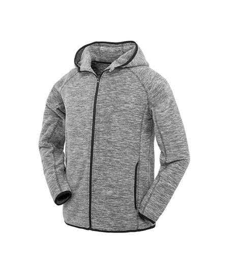 [SR245M GY/BK] Spiro Micro Fleece Hoodie