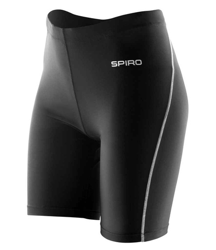 [SR250F BLK] Spiro Ladies Bodyfit Base Layer Shorts