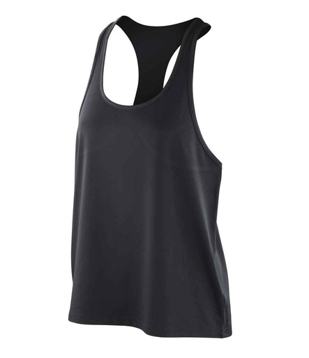 [SR285F BLK] Spiro Impact Ladies Softex® Tank Top