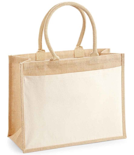 [W427 NAT] Westford Mill Pocket Jute Shopper