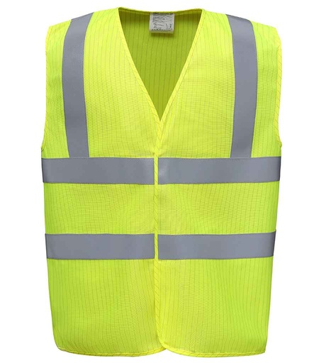 [YK110 YEL] Yoko Hi-Vis Anti-Static Flame Retardant Waistcoat