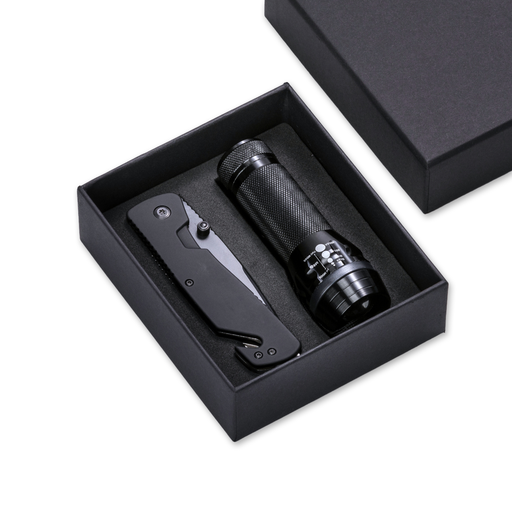 [MK01-BL/MT01/MTGY] Primo Emergency Set: rescue knife & flashlight