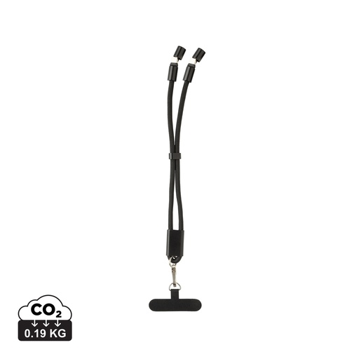 [P302.5701] LoopAmp RCS RPET adjustable phone wrist strap 60W cable