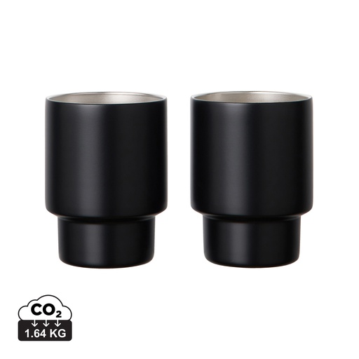 VINGA Nagano RCS recycled SS mugs, set of 2