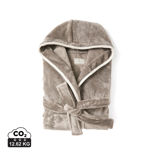 [496035] VINGA Louis luxury plush RPET robe size L-XL