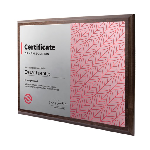 [AAP12x9L] Metal Faced Plaque 12 x 9ins Landscape