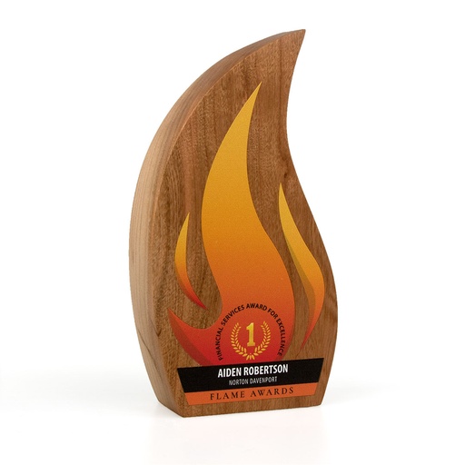 Real Wood Flame Award 80mm x 150mm