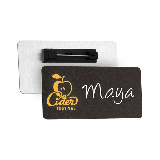 [ABB2] ABB2 73mm x 35mm Reusable Blackboard Name Badge