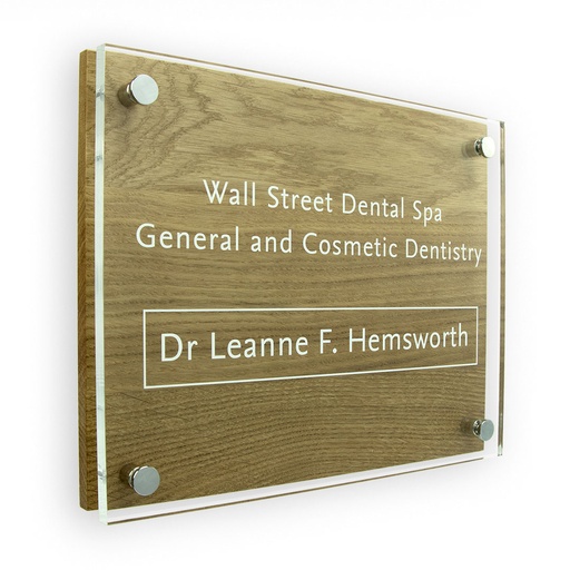 [AAP-WLB10x8L] Woodline Basic Oblong Combination Plaque 10 x 8ins Landscape