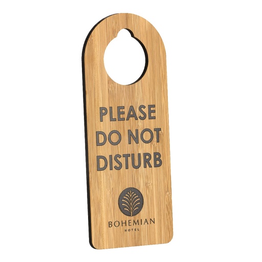 [BMBDH1-1-DP-BAMBOO] Bamboo Arch Door Hanger - Single Sided