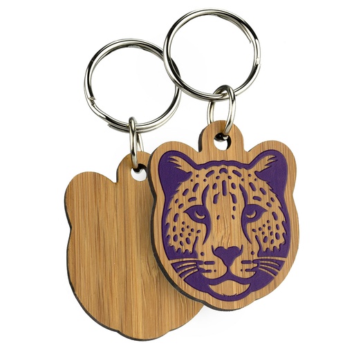 [BMB-K1BP] Single Sided Printed Bespoke Shaped Bamboo Keyring