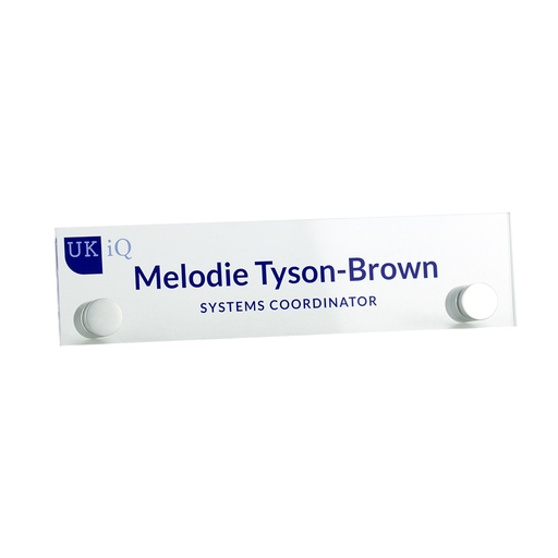 [ACR-NP-1] Acrylic Pillar Nameplate 160mm x 40mm