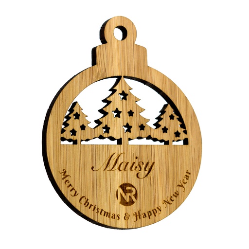 [BMB-CTO-B10-BAMBOO] Bamboo Xmas Trees Bauble