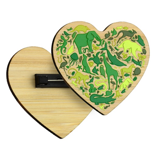 [BMP-PB70] Bamboo Printed Pin Badge Upto 70x70mm